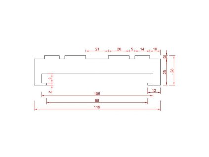 Gumová podložka na ramena zvedáků FLOMA RP103 - 12 x 2,6 cm