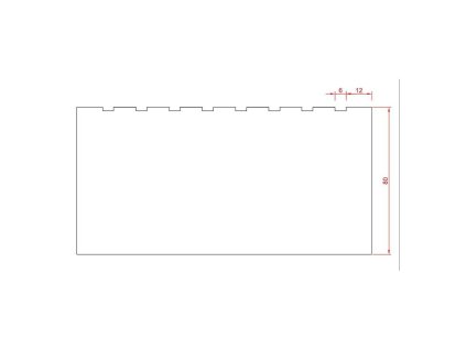 Gumová podložka na ramena zvedáků FLOMA RP114B - 16 x 11,5 x 8 cm