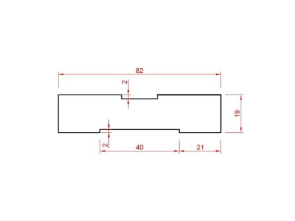 Gumová podložka na ramena zvedáků FLOMA RP123 - 8,2 x 1,9 cm