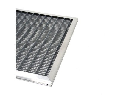 Kovová venkovní čistící vstupní rohož s rámem FLOMA SteelMat - 80 x 100 x 2,5 cm