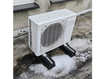 Gumový antivibrační podstavec pod klimatizaci FLOMA AC-L60B - 60 x 12 x 9 cm - 2 ks