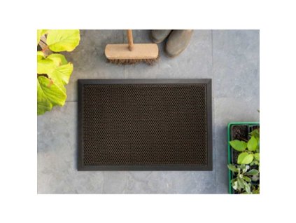Zlatá čistící venkovní vstupní rohož FLOMA Blitz - 40 x 60 x 1 cm