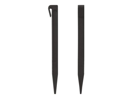 Černý plastový kotvící hřeb - 26,5 cm - 12 ks