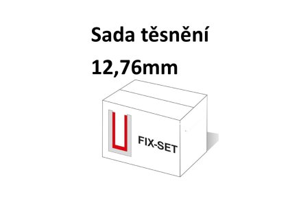 Těsnění skla 12,76mm  kotvícího AL profilu