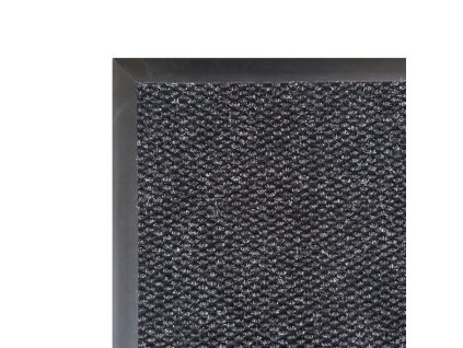 Antracitová textilní vstupní rohož FLOMA Perla - 120 x 400 x 1,1 cm