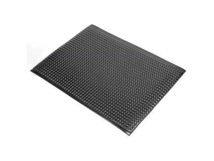 Černá pěnová protiúnavová dvouvrstvá rohož - 60 x 90 x 1,6 cm