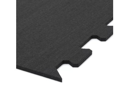 Gumová antivibrační tlumící modulová puzzle rohož (okraj) FLOMA UniPad S850 - 100 x 100 x 0,8 cm