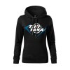 mikina damska cerna FRONT bilomodre logo