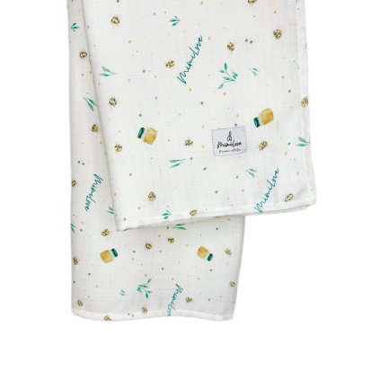 Mušelínová plenka 100x100 cm Med