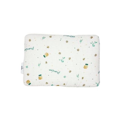 Plochý polštář z mušelínu Med