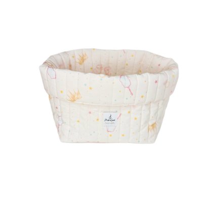 Velký prošívaný úložný organizér Růžové království