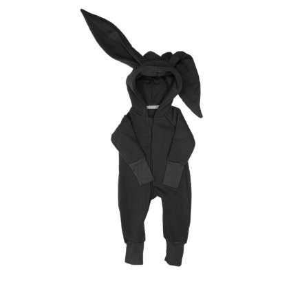 Dětský zateplený overal králíček 3-5 let Černý