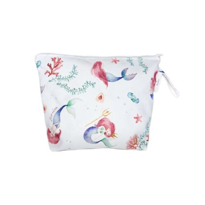 Velká nepromokavá taštička Mimilove Mořská panna 32x25 cm