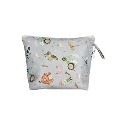 Velká nepromokavá taštička Mimilove Farmář 32x25 cm