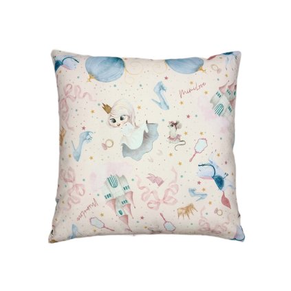 Náhradní oboustranný potah na polštářek 40x40 cm Princezna