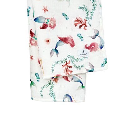 Mušelínová plenka 100x100 cm Mořská panna