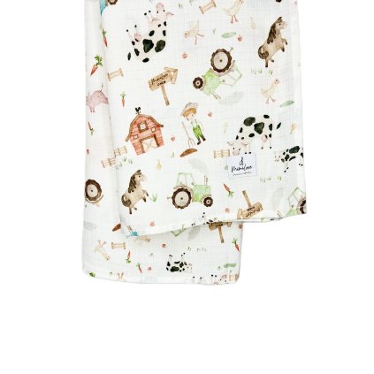 Mušelínová plenka 100x100 cm Farmář