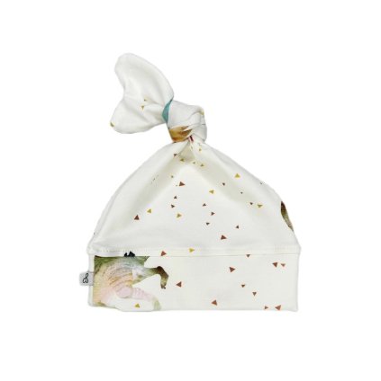 Kojenecká čepička srdíčko 0-3m. Dino White