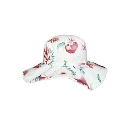 Bavlněný klobouček s MAŠLÍ vel. 2-3 roky Mořská panna