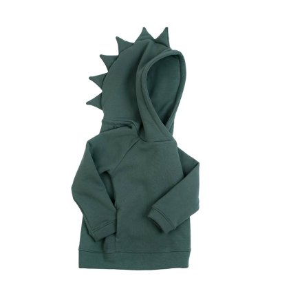 Dětská mikina dino Vel. 12-24 měsíců Tmavě zelená