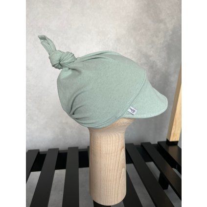 Bavlněný dětský šátek s kšiltem Šalvěj 1