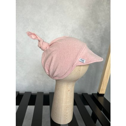 Bavlněný dětský šátek s kšiltem Pink Ocean