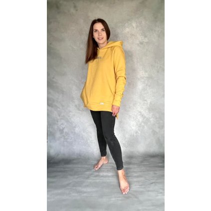 Dámská mikina MAMA Hořčicová