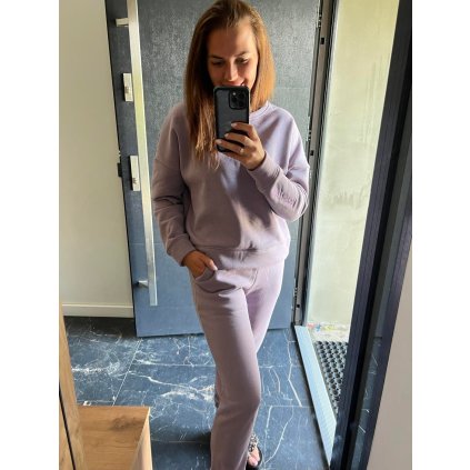 Dámský teplákový komplet Mimilove vel SM Fialová (2)