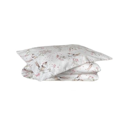 Dětské oboustranné ložní povlečení 100x135 cm Golden Birds Rose