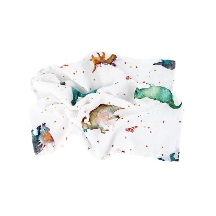 Mušelínová plenka 75x75 cm Dino