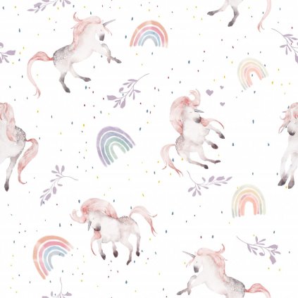 Mušelínová plenka 75x75 cm Jednorožci