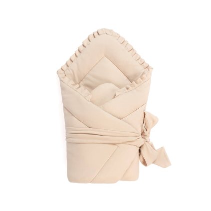 Zavinovačka s volánkem Béžová