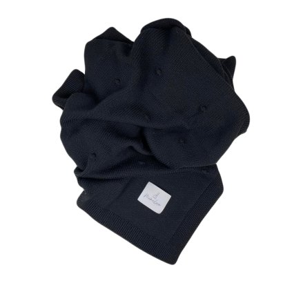 Merino - vzor pecičky Černá