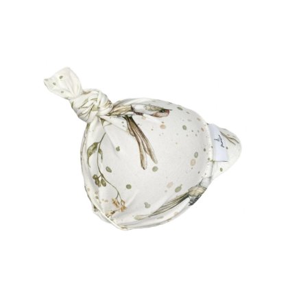 Bavlněný dětský šátek s kšiltem 1-5 let Golden Birds White