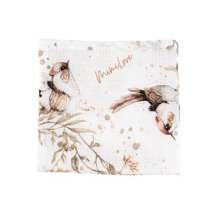 Mušelínová plenka 40x40 cm Golden birds