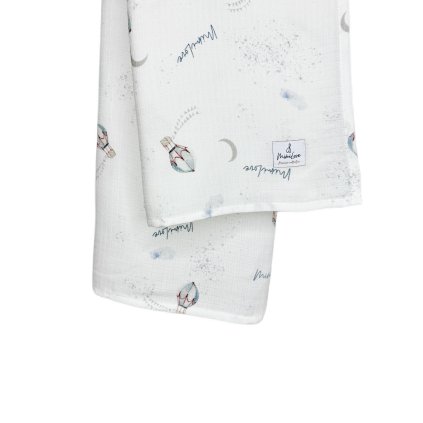 Mušelínová plenka 100x100 cm Balóny