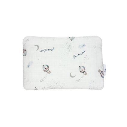 Plochý polštář z mušelínu Balóny