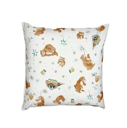 Náhradní oboustranný potah na polštářek 40x40 cm Méďa