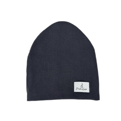 Dvouvrstvá přechodová čepice 6-24 měsíců Grafitová