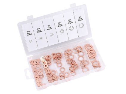 Sada měděných podložek, 110 ks - TC565167