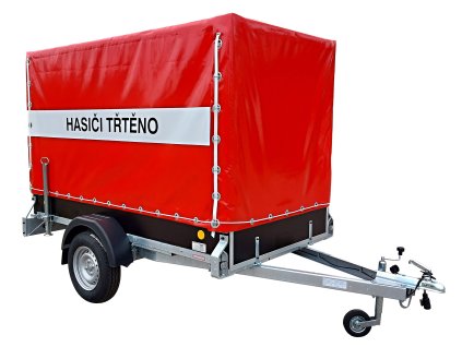 Nebrzděný přívěs s plachtou a výbavou pro hasiče AVZ 26 750kg 2500x1300mm