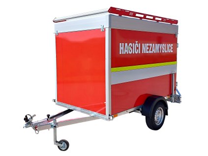 Nebrzděný skříňový přívěs pro hasiče AVZ 27 O 750 kg 2500x1500x1500mm