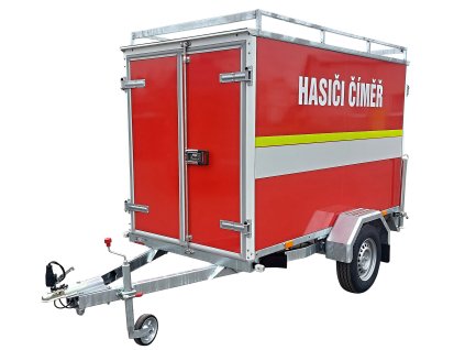 Nebrzděný skříňový přívěs pro hasiče APS 750 kg 2520x1250x1500mm