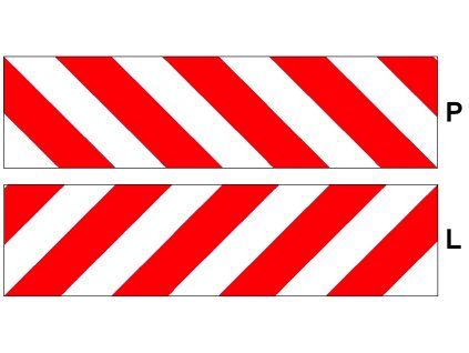 reflexni znaceni samolepici 1200x300mm sada