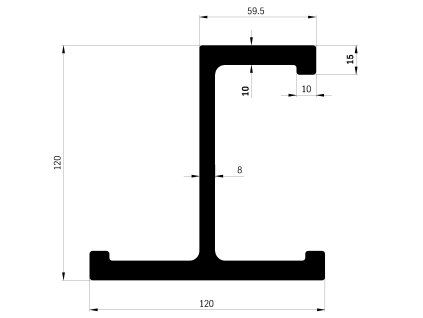 profil ramu 120 x 120 mm