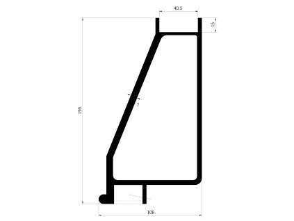 profil ramu 195 mm pro 40 mm