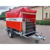 Nebrzděný přívěs s plachtou a výbavou pro hasiče AVZ 26 750kg 2500x1300mm