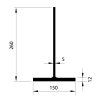 profil nosny t 260 150 12 5mm
