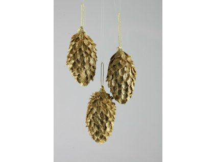 11329 penova ozdoba oliva zlata 11cm bal 6