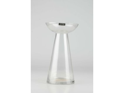 1354 sklenena vaza pr 13cm v 29cm